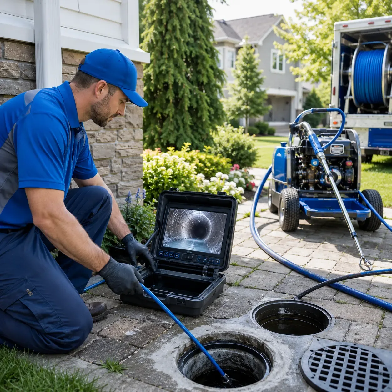 Outdoor drain cleaning professionals serving Roseville, IL